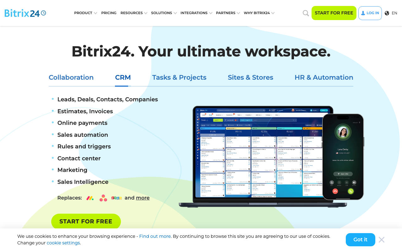 Bitrix24 screenshot