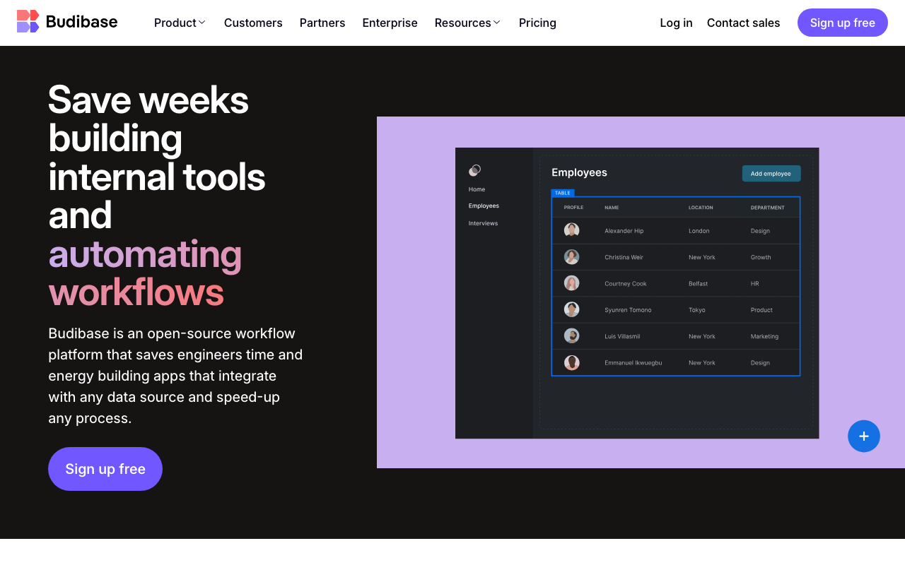 Budibase screenshot