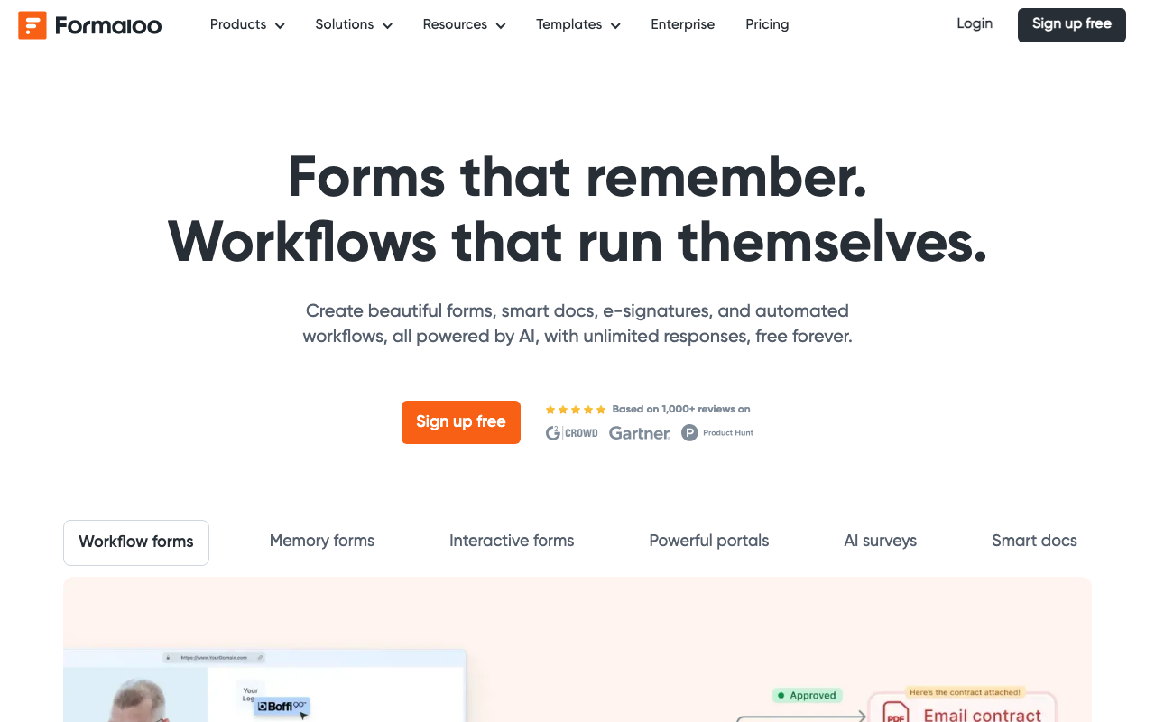 Formaloo screenshot