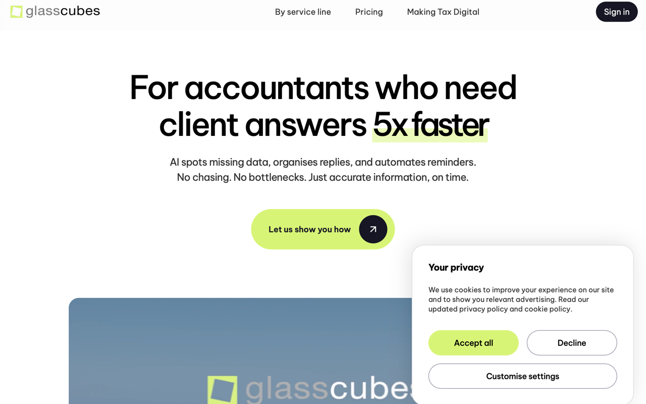 Glasscubes screenshot