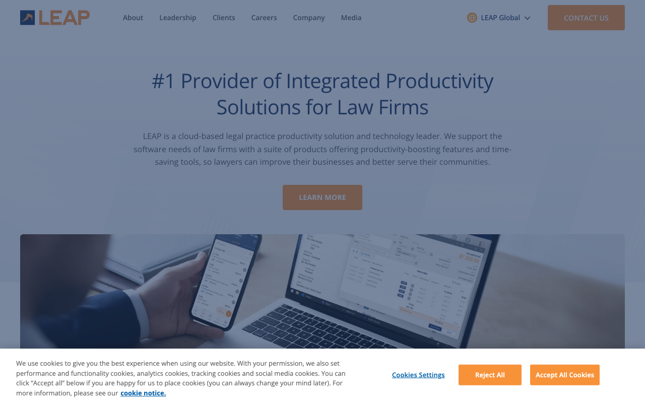 LEAP Legal screenshot