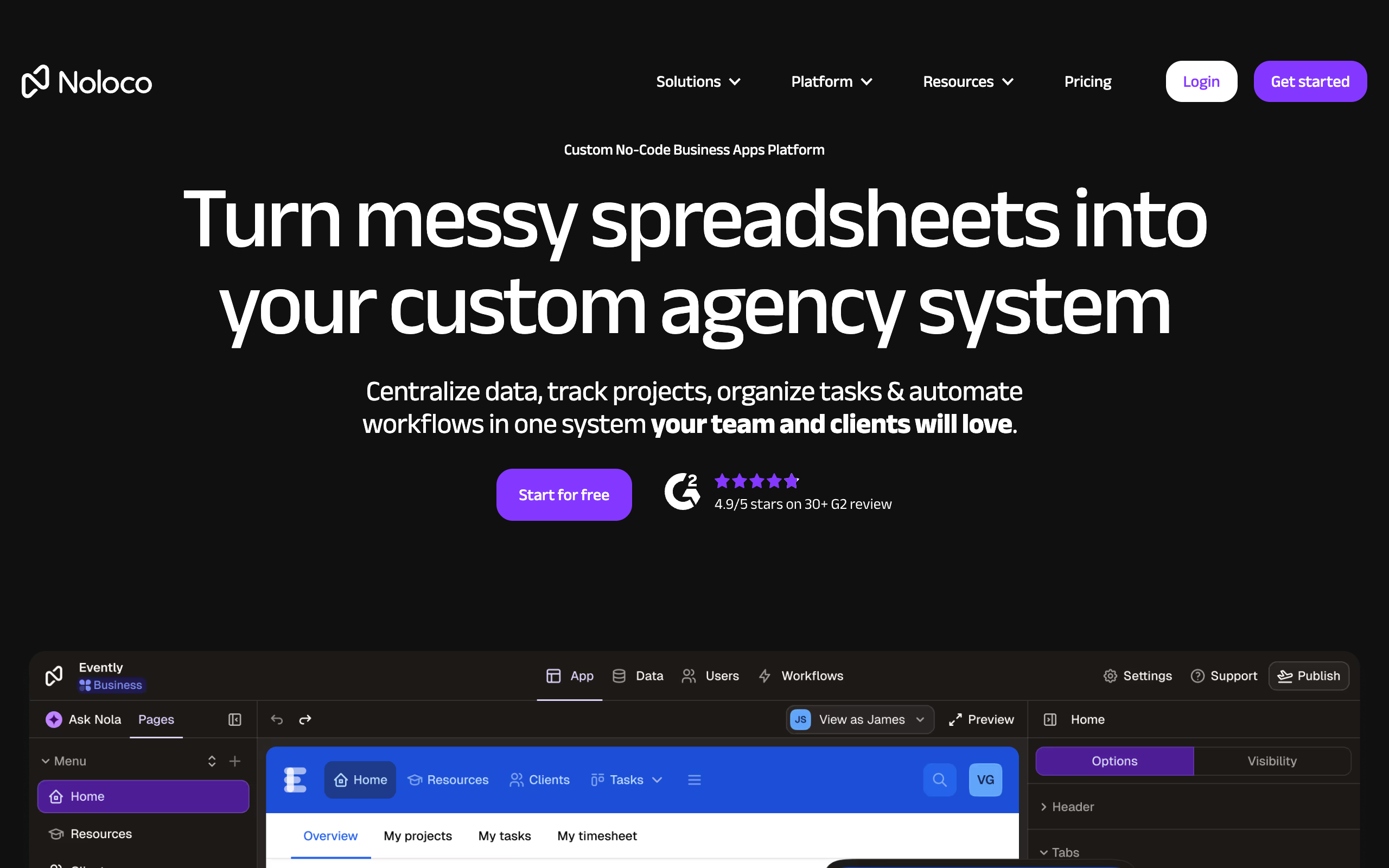 Noloco screenshot