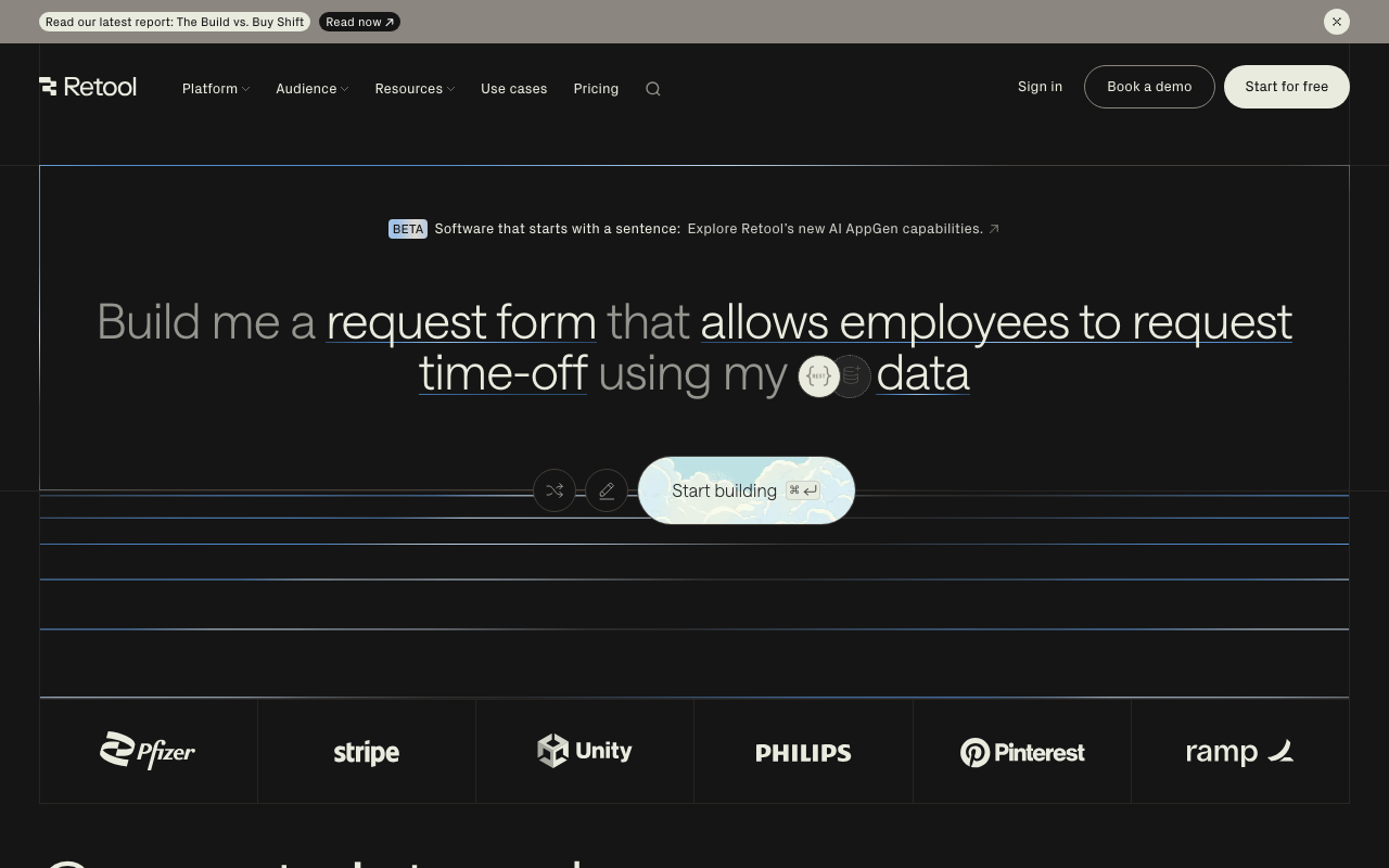 Retool screenshot