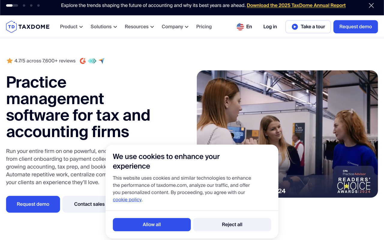 TaxDome screenshot